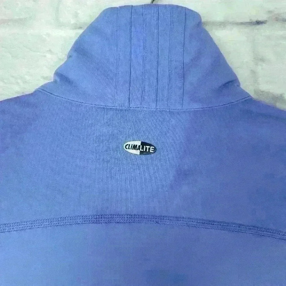 ADIDAS CLIMALITE blue zip up sweater Sz Medium - Picture 5 of 8